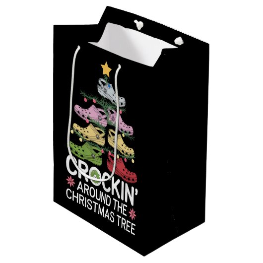 Kookpot rond de kerstboom medium cadeauzakje (Voorkant Gekanteld)
