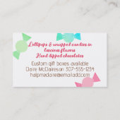 Kookpot snoep van Kawaii, waarin suikerbieten word Visitekaartje (Achterkant)