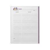 Kookrecept Notitieblok (Linkerzijde)
