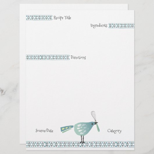 Kookrecept voor snoepbakkerij (Voorkant / Achterkant)