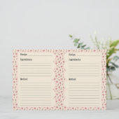 kookrecepten briefpapier (Staand voorkant)