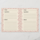 kookrecepten briefpapier (Voorkant)