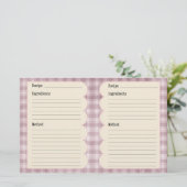 kookrecepten briefpapier (Staand voorkant)