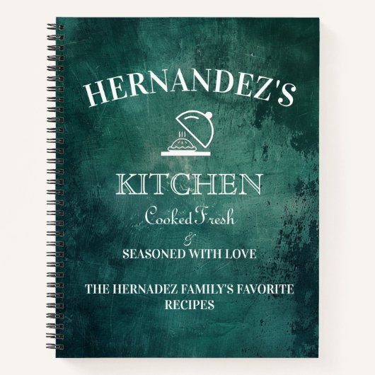 Kookrecepten in  groen notitieboek (Voorkant)