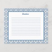 Kookreceptkaart met heilig motief tegels lijst (Achterkant)