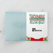 Kookrestaurant met kerstavond feestdagen kaart (Binnen)