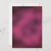 Kookroze zwarte druppels glittermonogram kaart (Achterkant)