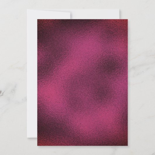 Kookroze zwarte druppels glittermonogram kaart (Achterkant)