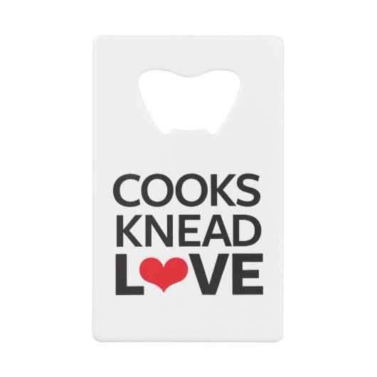 Kooks Knead Love Creditkaart Flessenopener (Voorkant)