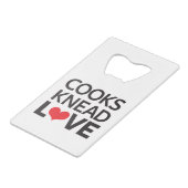Kooks Knead Love Creditkaart Flessenopener (Achterkant Gekanteld)