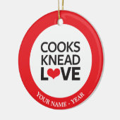 Kooks Knead Love Keramisch Ornament (Links)