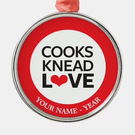 Kooks Knead Love Metalen Ornament (Voorkant)