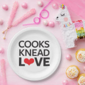 Kooks Knead Love Papieren Bordje (Feest)