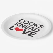 Kooks Knead Love Papieren Bordje (Gekanteld)
