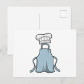 Kookschort en kookmuts briefkaart (Voorkant / Achterkant)