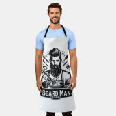 Kookschort met baardman schort (Gedragen)