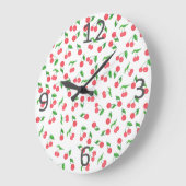 kooksenpatroon met schattige hand grote klok (Hoek)