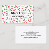 kooksenpatroon met schattige hand visitekaartje (Voorkant / Achterkant)