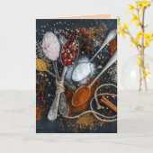 kookspecerijen-wenskaart kaart (Gele Bloem)