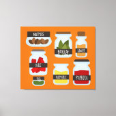 Kookstijl met kleurrijke kruiden canvas afdruk (Voorkant)