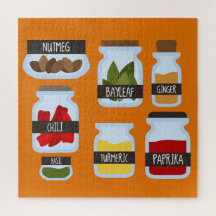 Kookstijl met kleurrijke kruiden