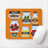 Kookstijl met kleurrijke kruiden muismat (Met muis)