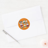 Kookstijl met kleurrijke kruiden ronde sticker (Envelop)