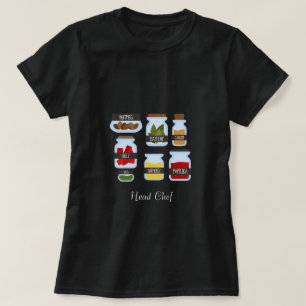 Kookstijl met kleurrijke kruiden t-shirt