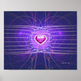 Kookt hart (10x8) poster