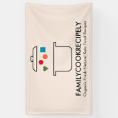 Kookt pot geometrisch voedsel in keto spandoek (Verticaal)