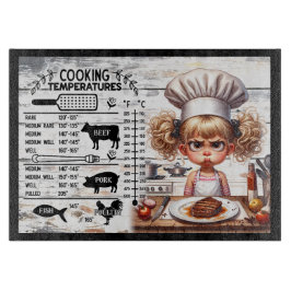 Kooktemperatuur Gids voor Vlees – Cute Kid Chef Snijplank