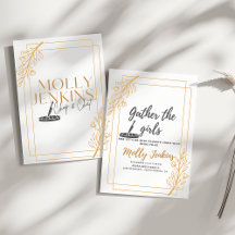 Kookthema Bachelorette feestuitnodiging Kaart