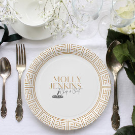 Kookthema vrijgezellenfeest papieren bordje