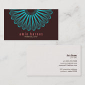 Kookvis Blue Whisk Logo Bruin Visitekaartje (Voorkant / Achterkant)