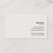 Kookvis Blue Whisk Logo Bruin Visitekaartje (Achterkant)