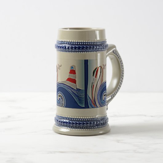 Kookvliegtuig vuurtoren bierpul (Voorkant rechts)