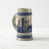 Kookvliegtuig vuurtoren bierpul (Voorkant links)