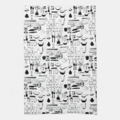 Kookware Black White Theedoek (Verticaal)