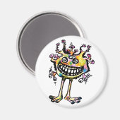 Kooky Eyed Rainbow Man "Freddy" Magneet (Voorkant / Achterkant)