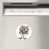 Kooky Eyed Rainbow Man "Freddy" Magneet (Insitu (Vaatwasser))