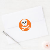 Kooky Googley Eyed Skull Halloween Sticker (Envelop)