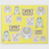 Kooky Katten En Odd Dogs Wrapping Paper Roll Cadeaupapier (Vlak)