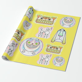 Kooky Katten En Odd Dogs Wrapping Paper Roll Cadeaupapier