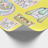 Kooky Katten En Odd Dogs Wrapping Paper Roll Cadeaupapier (Hoek)