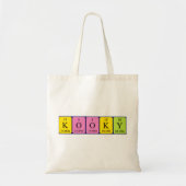 Kooky Periodieke Naam canvas tas (Voorkant)