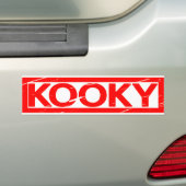 Kooky Stamp Bumpersticker (Op auto)