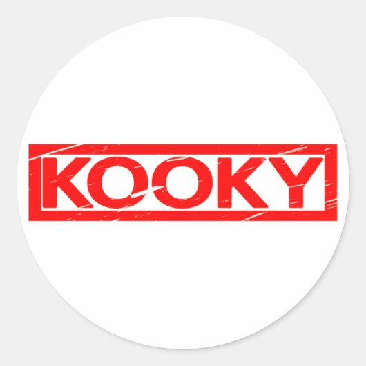 Kooky Stamp Ronde Sticker (Voorkant)