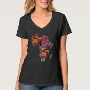 Kool - Afrikaanse kaart voor mannen Traditional Ke T-shirt