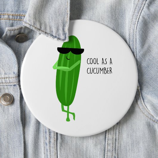 KOOL ALS KUCUMMER RONDE BUTTON 6,0 CM (In situ)