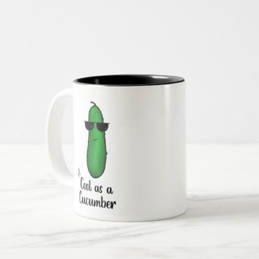 KOOL ALS KUCUMMER TWEEKLEURIGE KOFFIEMOK (Voorkant links)